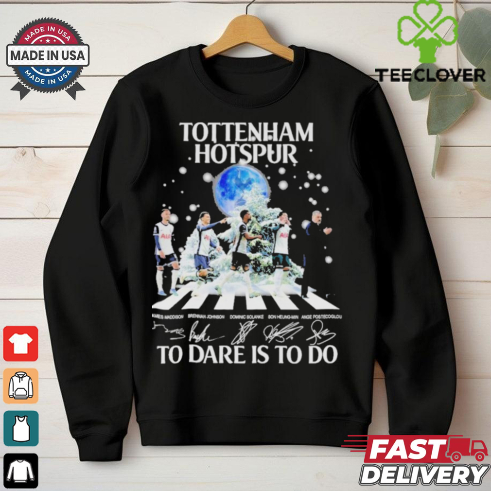 Official Tottenham Hotspur To Dare Is To Do Merry Christmas T Shirt Official Tottenham Hotspur To Dare Is To Do Merry Christmas T Shirt