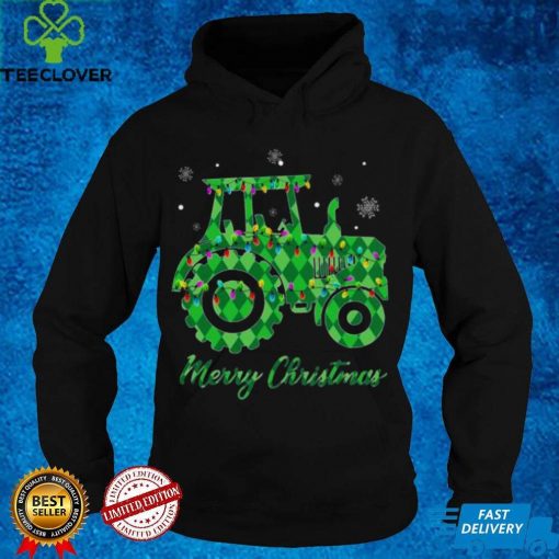 Official Tractor Lights Merry Christmas 2021 shirt hoodie, Sweater