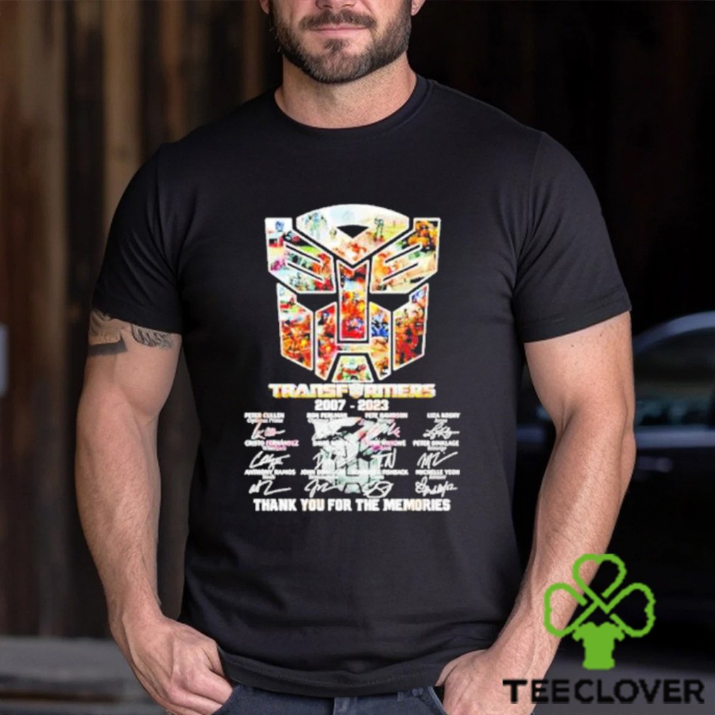 Official Transformers 2007 – 2023 Signature Thank You For The Memories shirt Official Transformers 2007 – 2023 Signature Thank You For The Memories shirt