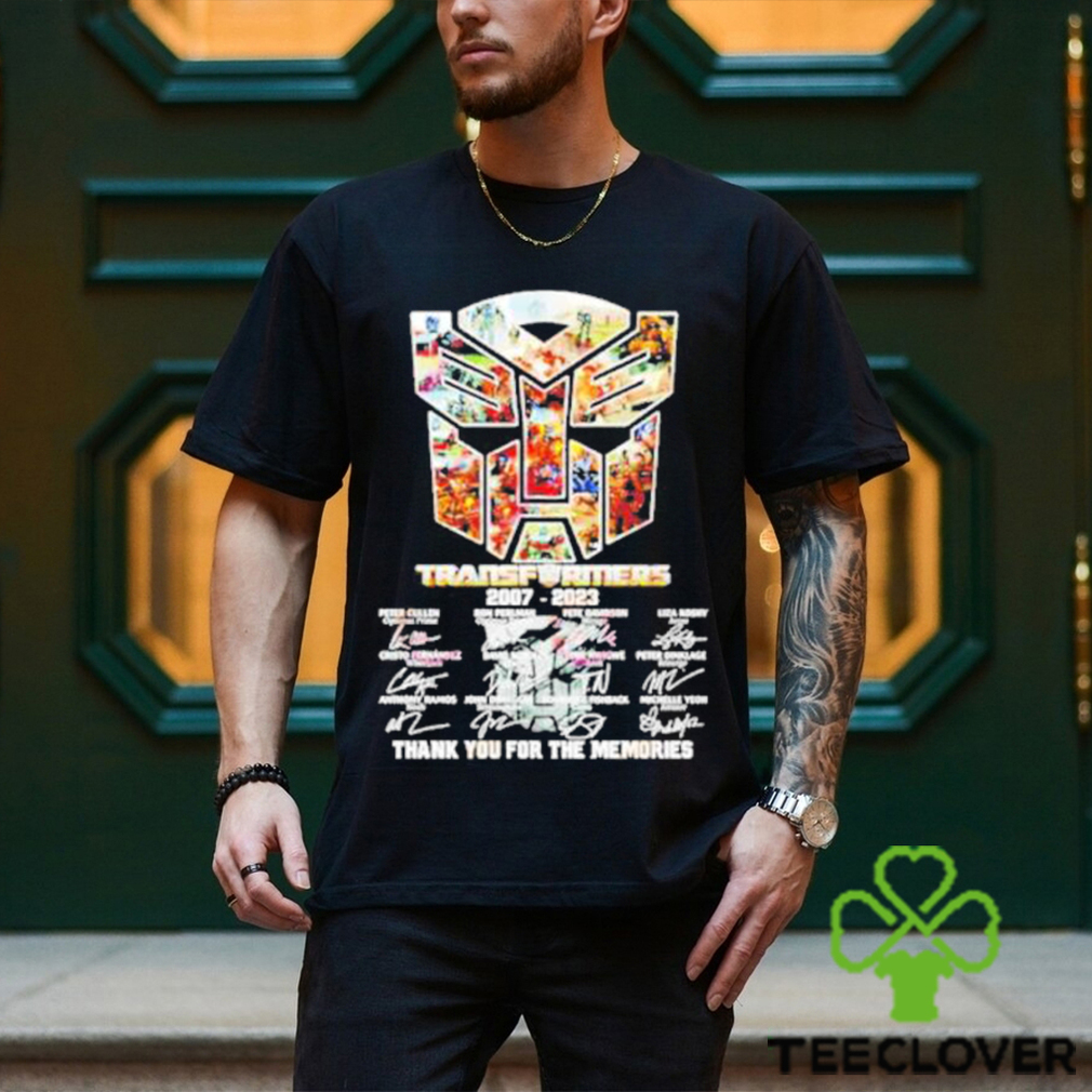 Official Transformers 2007 – 2023 Signature Thank You For The Memories shirt Official Transformers 2007 – 2023 Signature Thank You For The Memories shirt