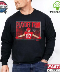 Official Travis Kelce Playoff Trav Kansas City Chiefs vs Buffalo Bills NFL Football Signature Painting t shirt