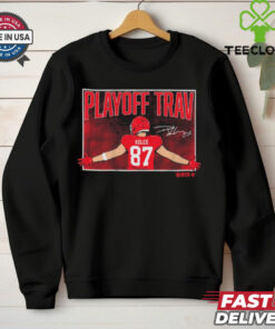 Official Travis Kelce Playoff Trav Kansas City Chiefs vs Buffalo Bills NFL Football Signature Painting t shirt