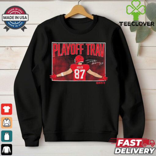 Official Travis Kelce Playoff Trav Kansas City Chiefs vs Buffalo Bills NFL Football Signature Painting t shirt