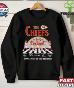Official Travis Kelce Rashee Rice Carson Steele Isiah Pacheco Patrick Mahomes The Kansas City Chiefs 65TH Thank You For The Memories Signatures T shirts