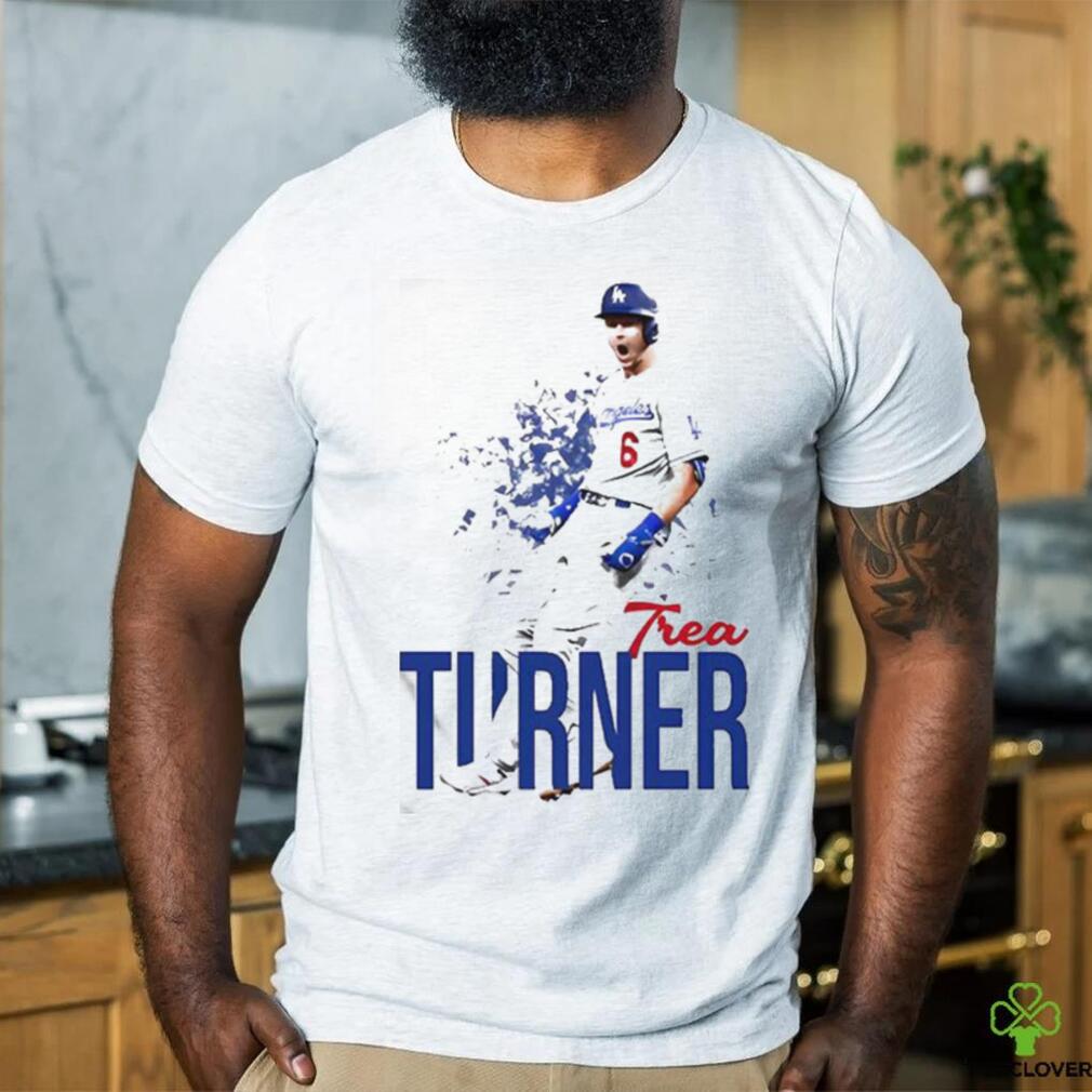 Trea Turner 90s Baseball Los Angeles Dodgers Retro Design Unisex T