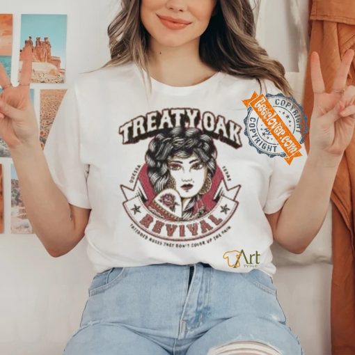 Official Treaty Oak Revival Merch Rose Tattoo Shirt