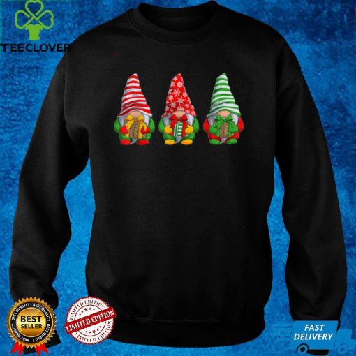 Official Tree Gnomes Holding Gifts Costume Christmas T Shirt Hoodie, Sweat