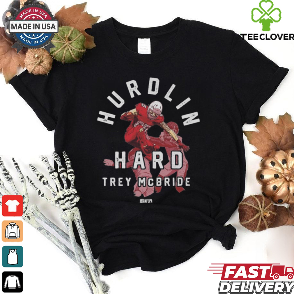 Official Trey McBride Arizona Cardinals NFL Hurdle Hard t shirt Official Trey McBride Arizona Cardinals NFL Hurdle Hard t shirt
