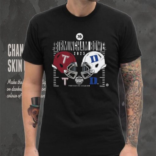 Official Troy Trojans Vs Duke Blue Devils 2023 Birmingham Bowl Head To Head Shirt