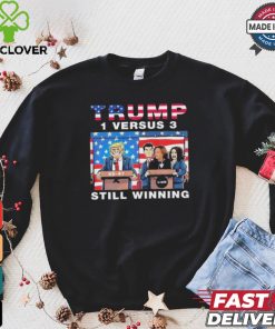 Official Trump Debate Kamala Harris 1 Versus 3 And Still Winning T Shirt 1 Official Trump Debate Kamala Harris 1 Versus 3 And Still Winning T Shirt