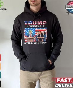 Official Trump Debate Kamala Harris 1 Versus 3 And Still Winning T Shirt 3 Official Trump Debate Kamala Harris 1 Versus 3 And Still Winning T Shirt
