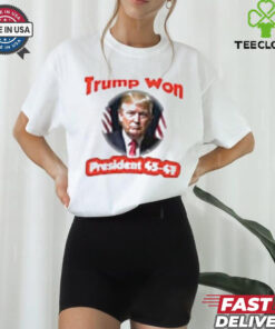 Official Trump Elected President Trump Won President 45 47 Shirt