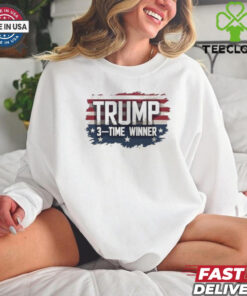 Official Trump Election Victory 3 Time Winner 2024 T shirt
