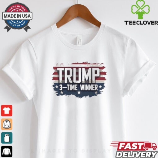 Official Trump Election Victory 3 Time Winner 2024 T shirt