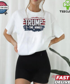 Official Trump Election Victory 3 Time Winner 2024 T shirt
