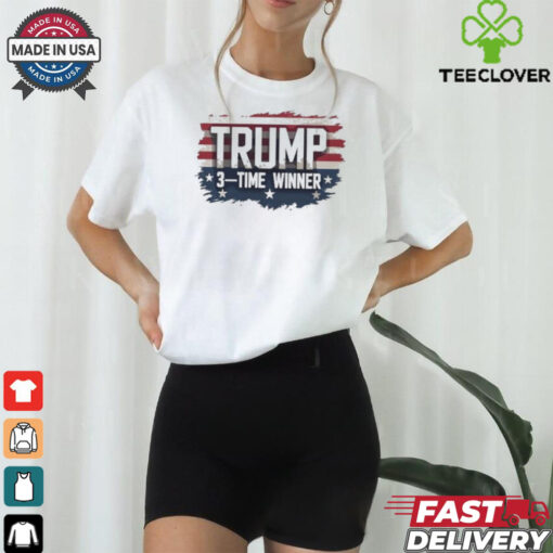 Official Trump Election Victory 3 Time Winner 2024 T shirt
