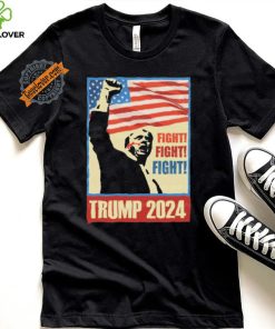 Official Trump Fight Fight Fight Trump Shooting 2024 America Flag History President Vintage T Shirt