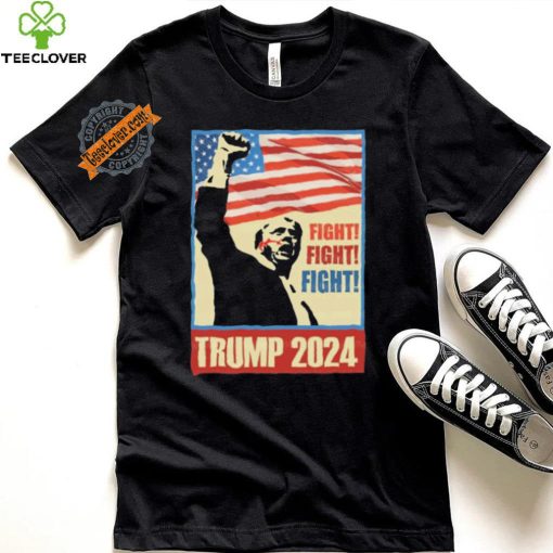 Official Trump Fight Fight Fight Trump Shooting 2024 America Flag History President Vintage T Shirt