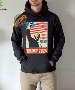 Official Trump Fight Fight Fight Trump Shooting 2024 America Flag History President Vintage T Shirt