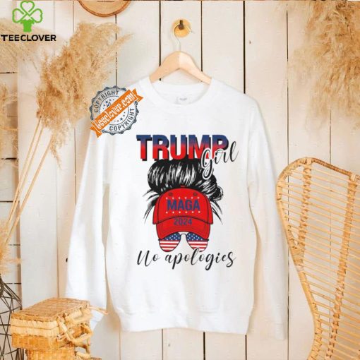 Official Trump Girl No Apologies Patriotic American T Shirt