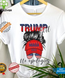 Official Trump Girl No Apologies Patriotic American T Shirt