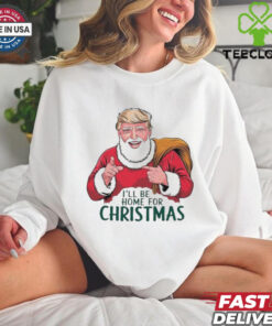 Official Trump I’ll Be Home For Christmas Santa Claus Trump Trump Won Again 47th President 2024 T shirt