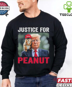 Official Trump Justice For Peanut The Squirrel Wanted T Shirt