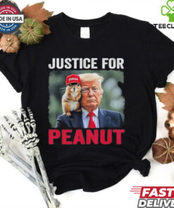 Official Trump Justice For Peanut The Squirrel Wanted T Shirt