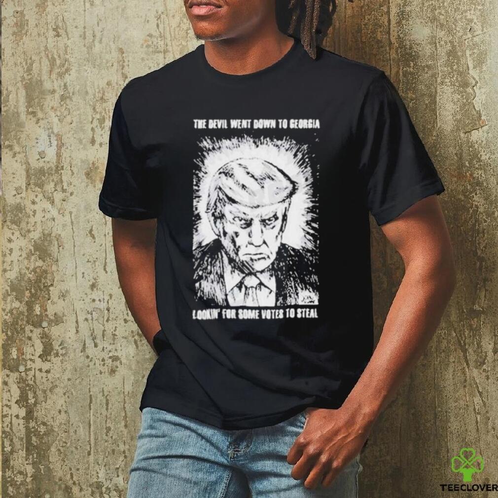 Official Trump Mugshot The Devil Went Down To Georgia Lookin’ For Some Votes To Steal Shirt Official Trump Mugshot The Devil Went Down To Georgia Lookin’ For Some Votes To Steal Shirt