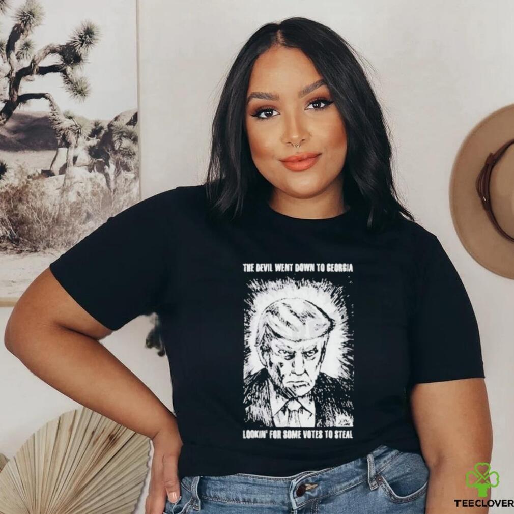 Official Trump Mugshot The Devil Went Down To Georgia Lookin’ For Some Votes To Steal Shirt Official Trump Mugshot The Devil Went Down To Georgia Lookin’ For Some Votes To Steal Shirt