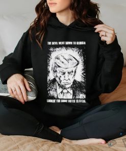Official Trump Mugshot The Devil Went Down To Georgia Lookin’ For Some Votes To Steal Shirt 3 Official Trump Mugshot The Devil Went Down To Georgia Lookin’ For Some Votes To Steal Shirt