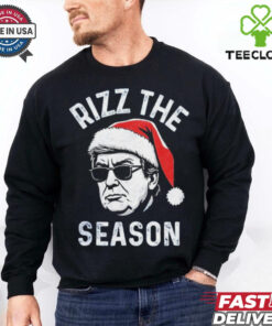 Official Trump Rizz The Season Christmas Donald Trump Rizz The Season Christmas T Shirt