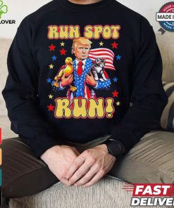Official Trump Run Harris Spot Run Dog Debate 2024 T Shirt