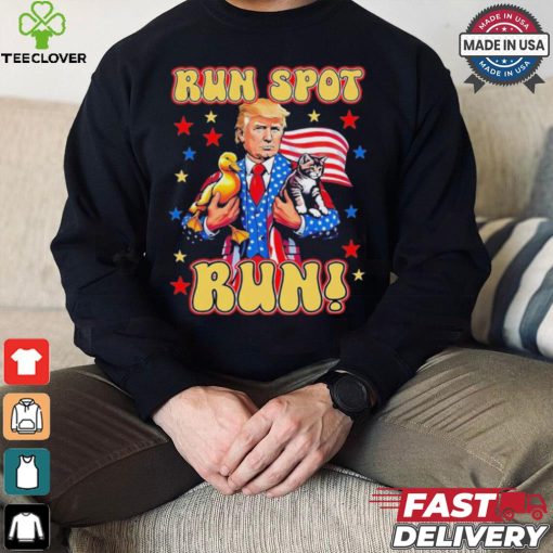 Official Trump Run Harris Spot Run Dog Debate 2024 T Shirt