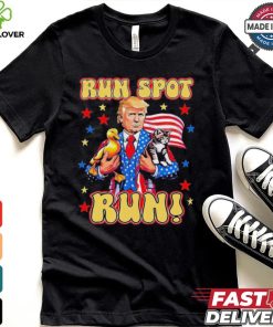 Official Trump Run Harris Spot Run Dog Debate 2024 T Shirt