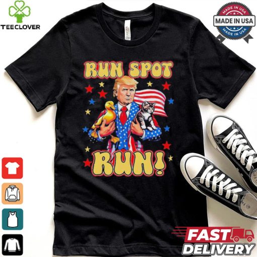 Official Trump Run Harris Spot Run Dog Debate 2024 T Shirt