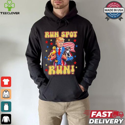 Official Trump Run Harris Spot Run Dog Debate 2024 T Shirt