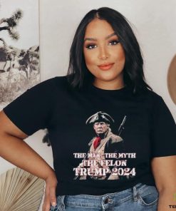 Official Trump Soldier The Man The Myth The Felon Trump 2024 Funny Anti Biden T shirt