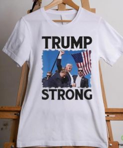 Official Trump Strong Fist Hand Us Vote Trump 2024 Survives Rally Shooting Pa Shirt