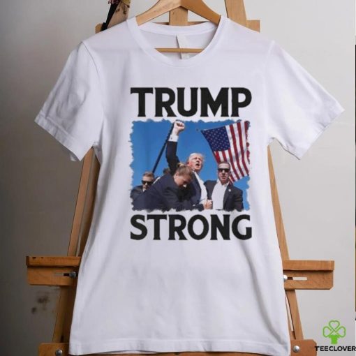 Official Trump Strong Fist Hand Us Vote Trump 2024 Survives Rally Shooting Pa Shirt