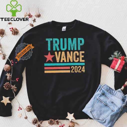 Official Trump Vance 2024 Retro Stripe Trump Jd Vance T Shirt