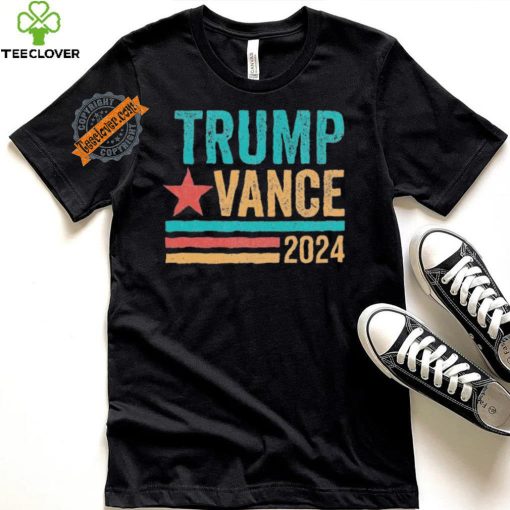 Official Trump Vance 2024 Retro Stripe Trump Jd Vance T Shirt