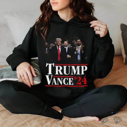 Official Trump Vance 2024 Vote Trump Retro Vintage USA Flag Style T Shirt