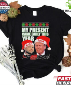Official Trump Vance My Present Came Early This Year 2024 Christmas Shirt