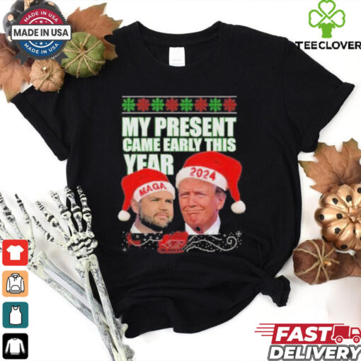 Official Trump Vance My Present Came Early This Year 2024 Christmas Shirt