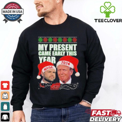 Official Trump Vance My Present Came Early This Year 2024 Christmas Shirt