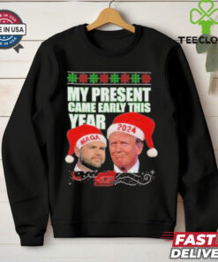 Official Trump Vance My Present Came Early This Year 2024 Christmas Shirt