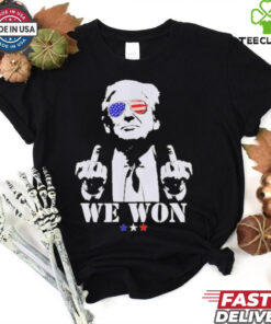 Official Trump We Won Wins Inauguration 47 US President 2025 Election 2024 T Shirt