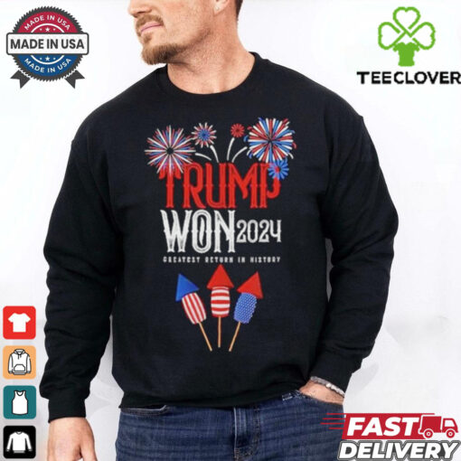 Official Trump Won 2024 Greatest Return In History Shirt