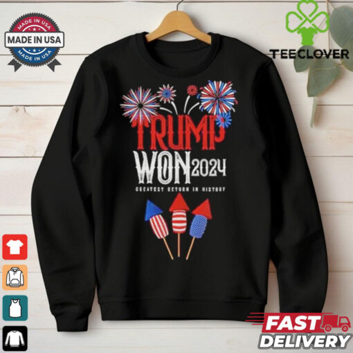 Official Trump Won 2024 Greatest Return In History Shirt